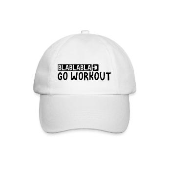 Blablabla Go Workout 3 - Baseball Cap - white/white - Front