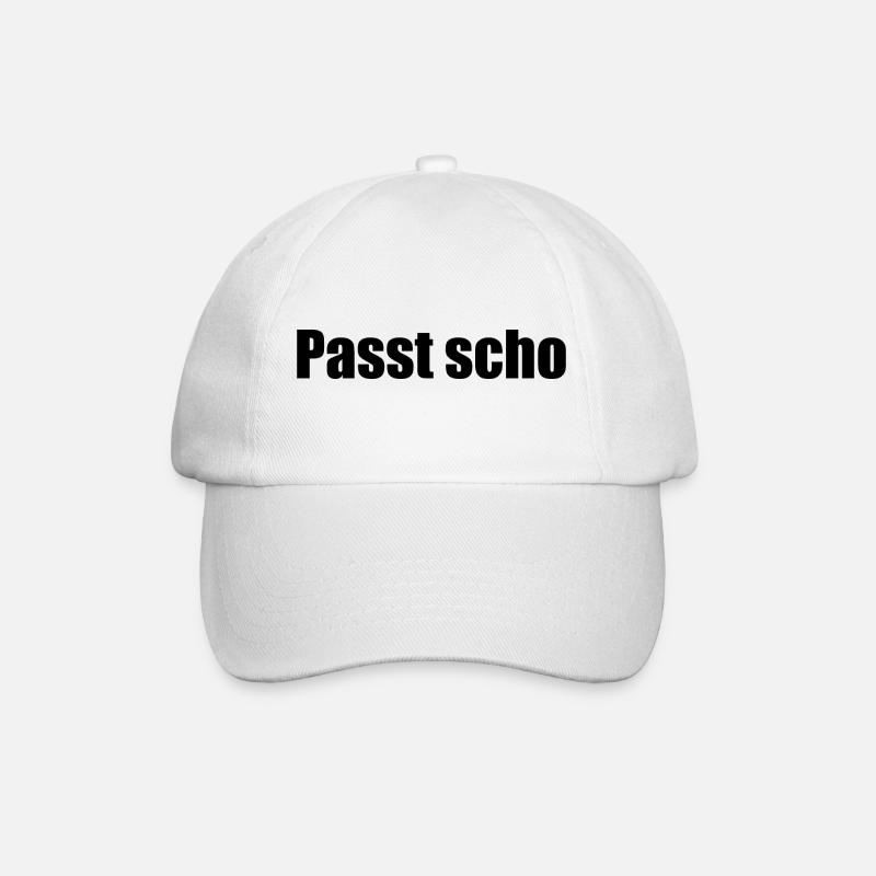 Passt scho - Baseballkappe - Weiß/Weiß