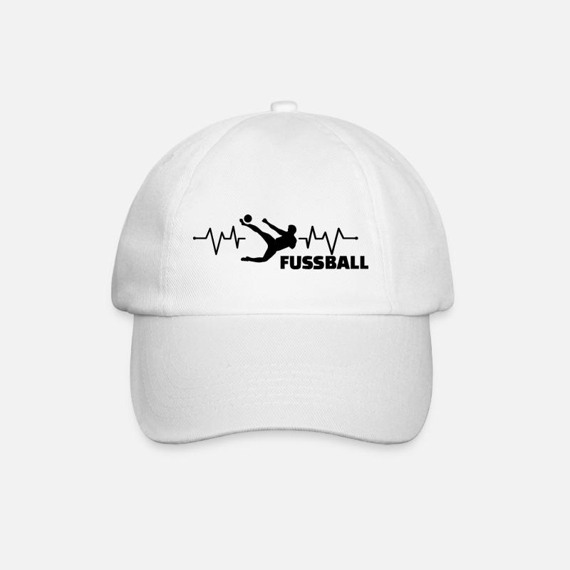 Fußball Soccer - Baseballkappe - Weiß/Weiß