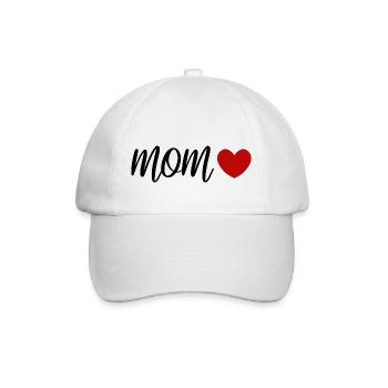 Mama Design für Geschenke - Baseballkappe - Weiß/Weiß - Vorne