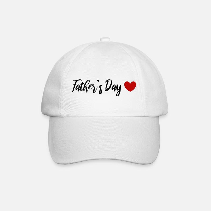 Geschenke zum Vatertag - Baseballkappe - Weiß/Weiß