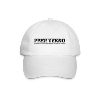 Free Tekno - Baseballkappe - Weiß/Weiß - Vorne