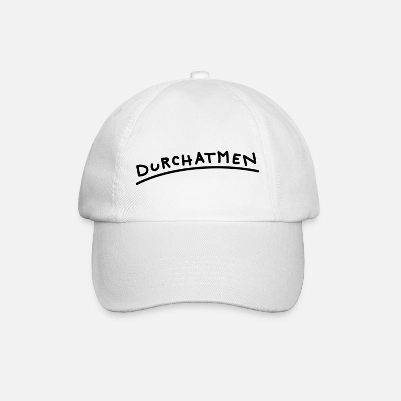 atmen - Baseballkappe - Weiß/Weiß