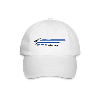Norderney my Love - Baseball Cap - white/white - Front