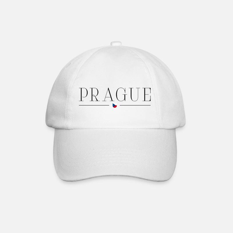 Ich liebe Prag - Baseballkappe - Weiß/Weiß