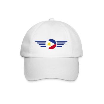 T-shirt de conception de style philippin - Casquette classique - blanc/blanc - Devant