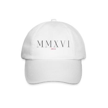 Roman numeral Year of birth Made in 2016 - Baseball Cap - white/white - Front