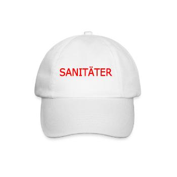 sanitäter - Baseballkappe - Weiß/Weiß - Vorne