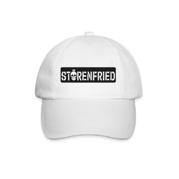Störenfried Totenkopf - Baseballkappe - Weiß/Weiß - Vorne