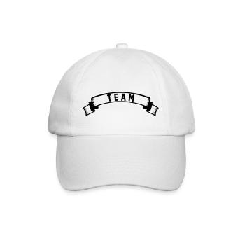 team - Baseball Cap - white/white - Front