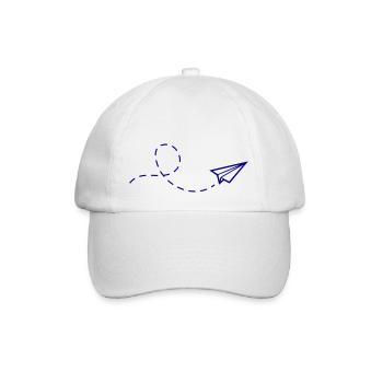 avion en papier - Casquette classique - blanc/blanc - Devant