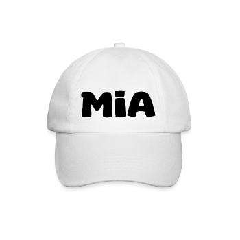 Name - Mia - Baseball Cap - white/white - Front