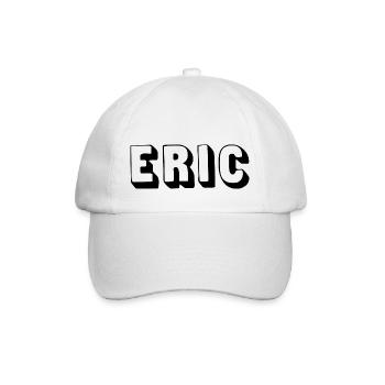 Nom - Eric - Casquette classique - blanc/blanc - Devant