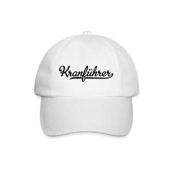 Kranführer - Baseballkappe - Weiß/Weiß - Vorne