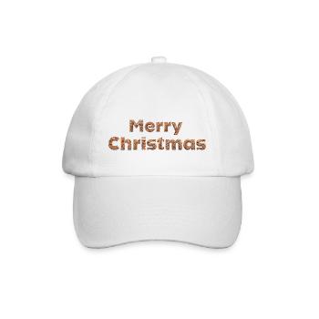 Merry Christmas - Baseball Cap - white/white - Front