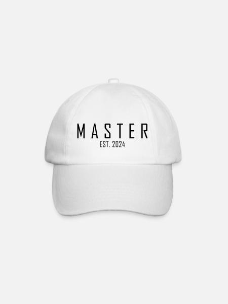 Master EST. 2024 - Baseballkappe - Weiß/Weiß