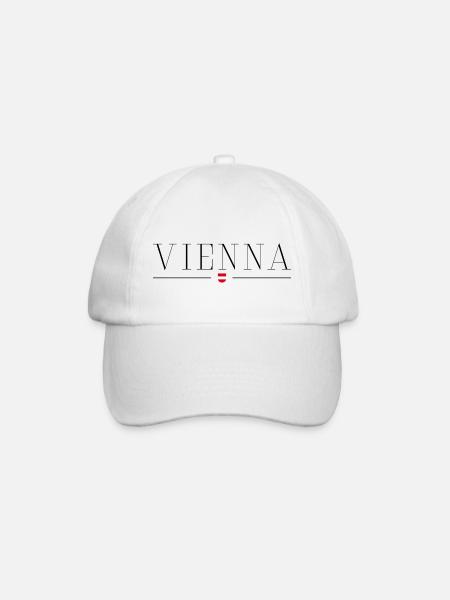 Ich liebe Wien - Baseballkappe - Weiß/Weiß