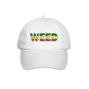 Marijuana Weed Cannabis - Baseball Cap - white/white - Front