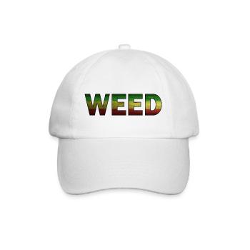Marijuana Weed Cannabis - Baseball Cap - white/white - Front