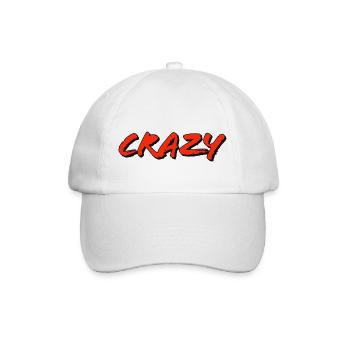 Crazy - Baseball Cap - white/white - Front
