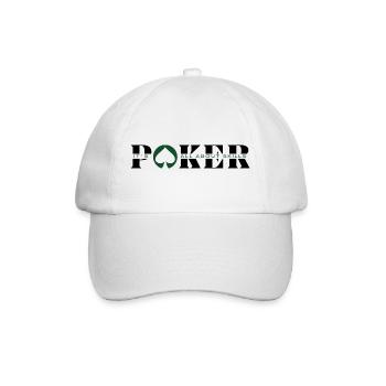 POKER IS ABOUT SKILLS -Article poker-poker fashion - Baseball Cap - white/white - Front