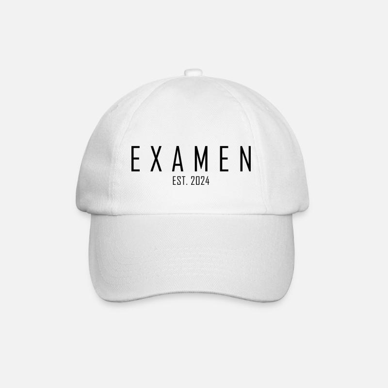 Examen EST. 2024 - Baseballkappe - Weiß/Weiß
