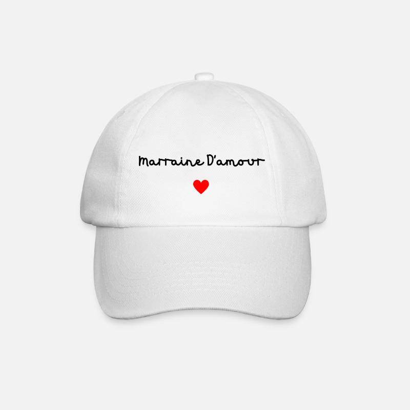 Marraine d’amour - Casquette classique - blanc/blanc
