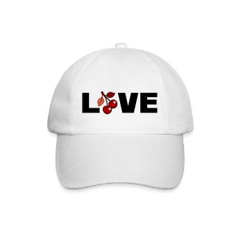 Love cerises - Casquette classique - blanc/blanc - Devant
