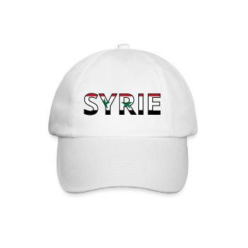 Flag of Syria - Baseball Cap - white/white - Front