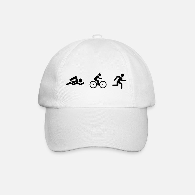 triathlon - Baseballkappe - Weiß/Weiß