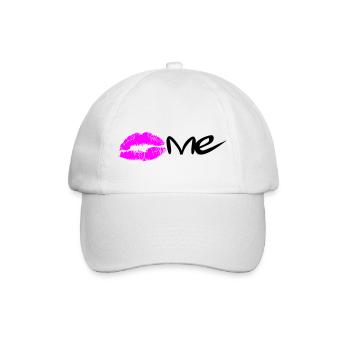 Kiss me - Baseballkappe - Weiß/Weiß - Vorne