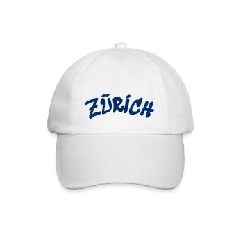 Zürich - Schweiz - Switzerland - Swiss - Slogan - Baseballkappe - Weiß/Weiß - Vorne