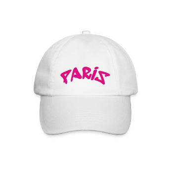 Paris - France - France - Eiffel Tower - Baseball Cap - white/white - Front