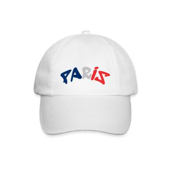 Paris - France - France - Eiffel Tower - Baseball Cap - white/white - Front