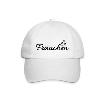 Maîtresse d’un chat | Pattes de chat - Casquette classique - blanc/blanc - Devant