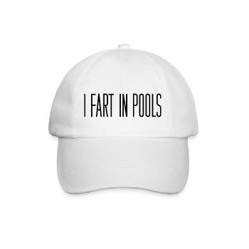 Je Pète Dans Les Piscines 3 - Casquette classique - blanc/blanc - Devant