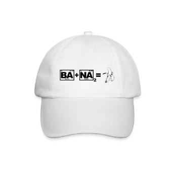 Banana (Ba + Na2) - Chemistry, Periodic Table - Baseball Cap - white/white - Front