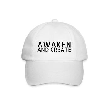 happy gift idea present idea fostering innovation - Baseballkappe - Weiß/Weiß - Vorne