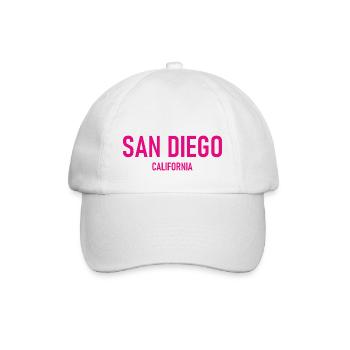 San Diego - Californie - États-Unis - Amérique - Casquette classique - blanc/blanc - Devant