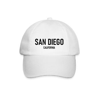 San Diego - Californie - États-Unis - Amérique - Casquette classique - blanc/blanc - Devant