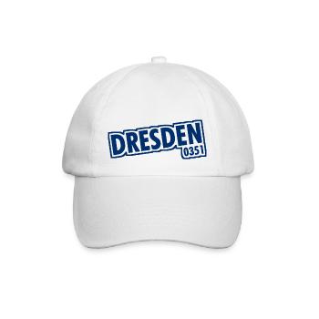 Dresde - 0351 - Indicatif régional - Saxe - Casquette classique - blanc/blanc - Devant