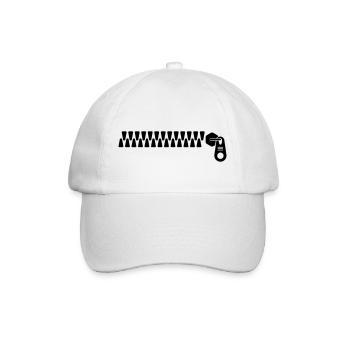 Zipper - Baseballkappe - Weiß/Weiß - Vorne