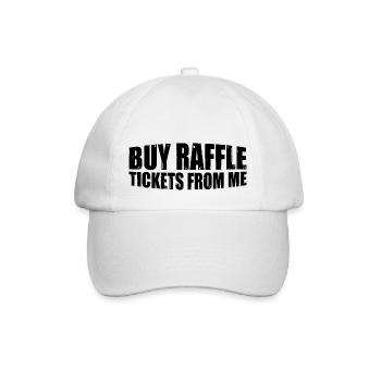 Buy Raffle Tickets From Me 8 - Baseball Cap - white/white - Front