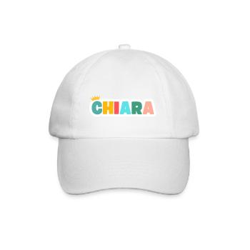 Chiara! Customizable - Baseball Cap - white/white - Front