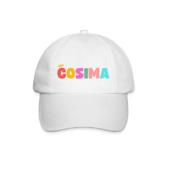 Cosima ! Personnalisable - Casquette classique - blanc/blanc - Devant