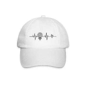 battement de cœur bonbons - Casquette classique - blanc/blanc - Devant