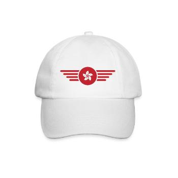 I Love Hong Kong, Style Design T-Shirt - Baseball Cap - white/white - Front