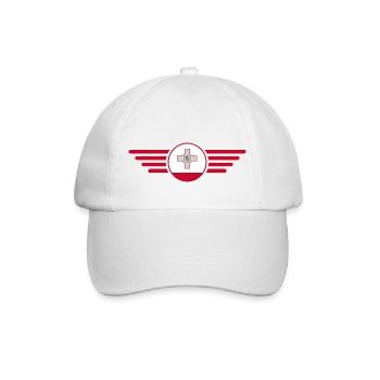 J’aime Malte, T-shirt design de style élégance - Casquette classique - blanc/blanc - Devant