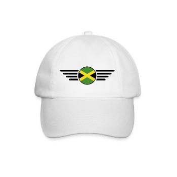 J’aime la Jamaïque, Style Design T-Shirt - Casquette classique - blanc/blanc - Devant