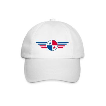 J’aime le Panama, T-shirt design de style élégance - Casquette classique - blanc/blanc - Devant